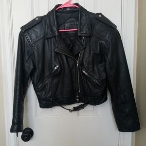 Vintage Express Leather Motorcycle Jacket